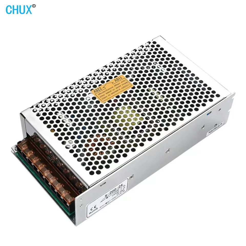 

CHUX 200W Switching Mode Power Supply 5V 12V 15V 24V 27V 48V Single Output 110V 220V Ac to DC Industry SMPS Led Power Supplies