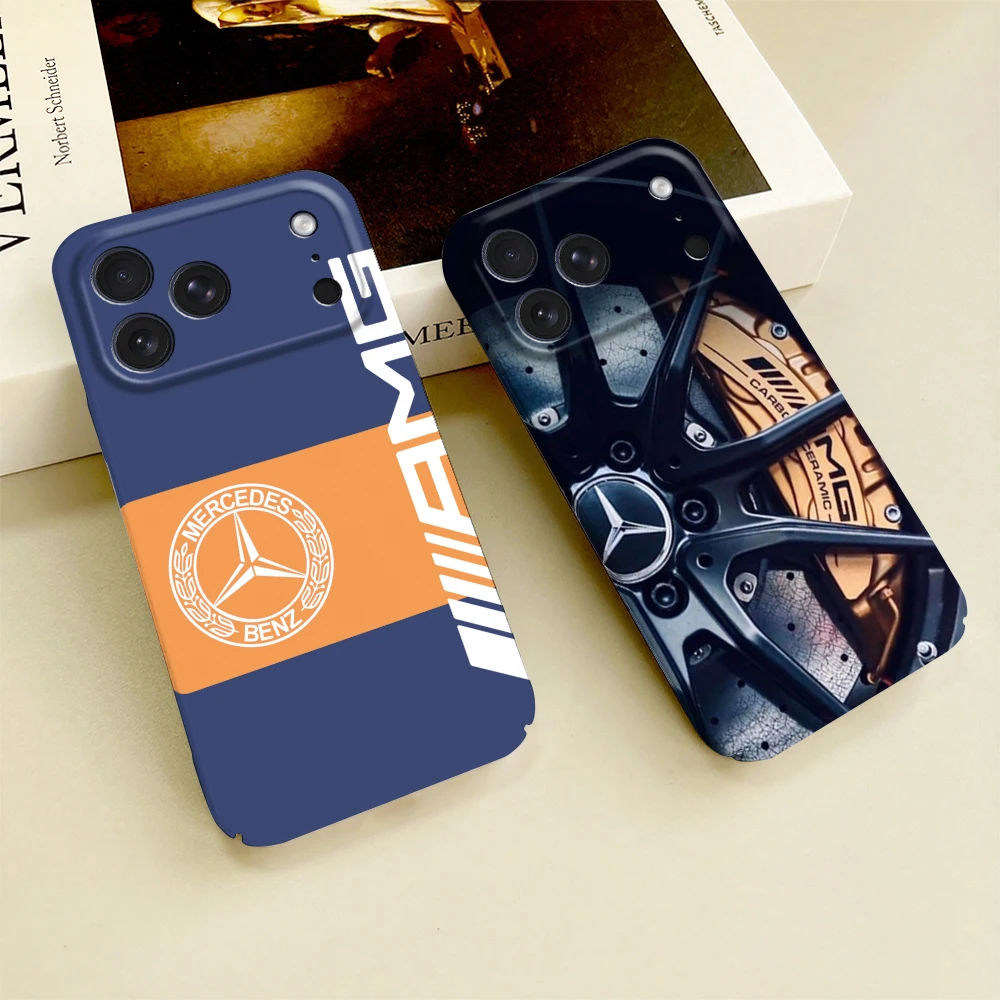 Фото Чехол A-AMG-ES для iPhone 17 16 15 14 13 12 11 E Plus Pro Max Mini M-MercedesES, глянцевый, HD, жесткий, с защитной пленкой №1
