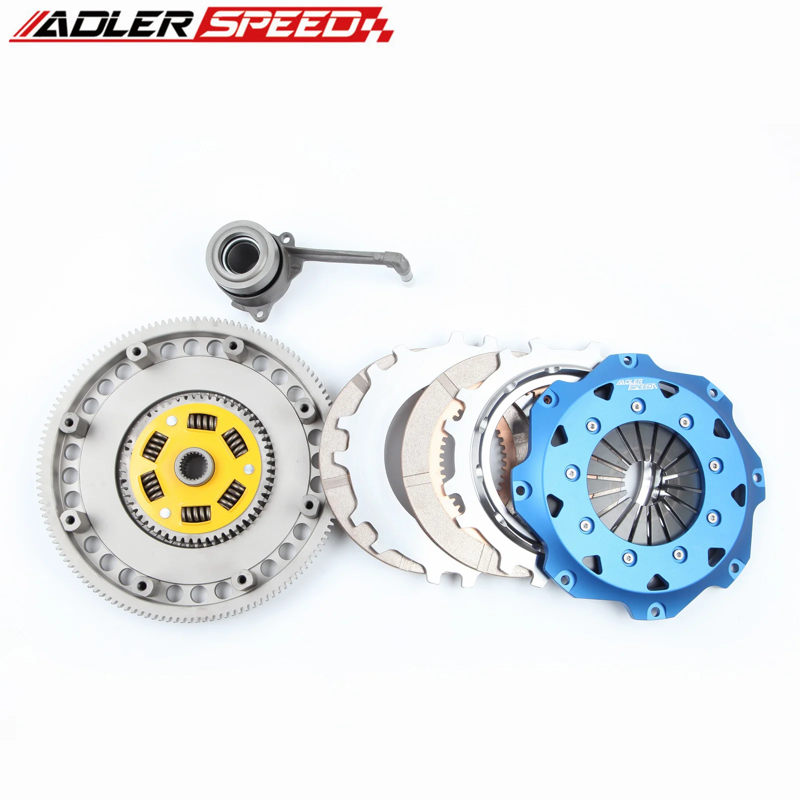 Спортивное сдвоенное пружинное сцепление ADLERSPEED 8.5 (215 мм) для SEAT IBIZA (6L1) 1.9 TDICUPRA R, коды двигателей (ASZ, BLT, BPX, BUK) (art.: 3920db4523821) - 3920db4523821