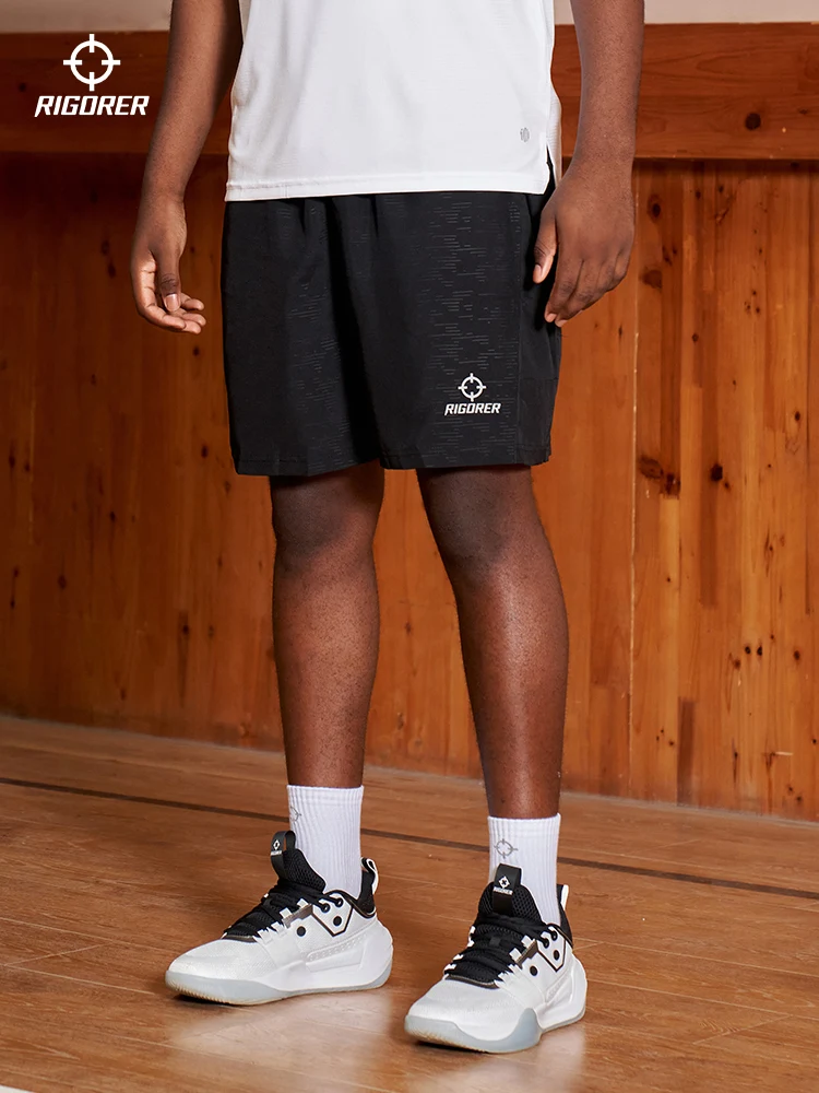 Шорты RIGORER мужские спортивные из полиэстера тонкие свободные короткие штаны для