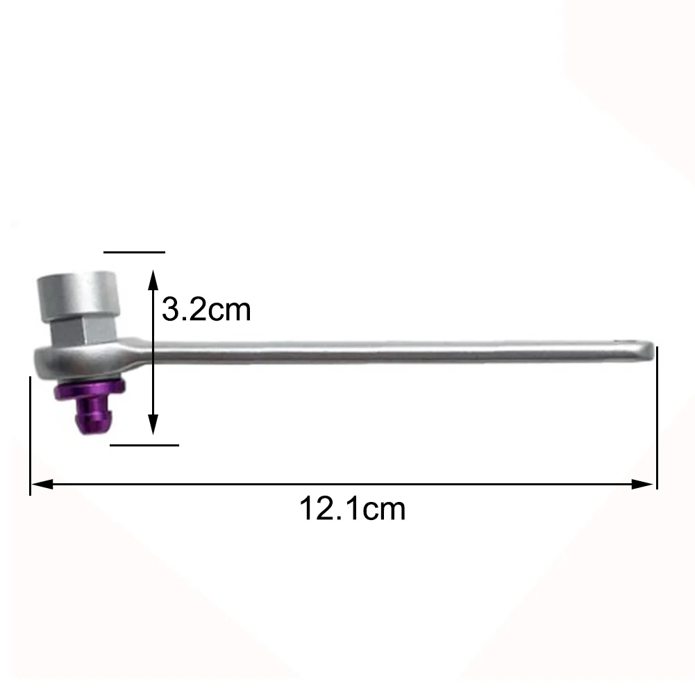 

11mm Manual Brake Bleeder Wrench Oil Drain Tool For Car Repair 12.1*3.2CM Metal Silver Car Brake Drain Tool Oil Drain Wrench Bra