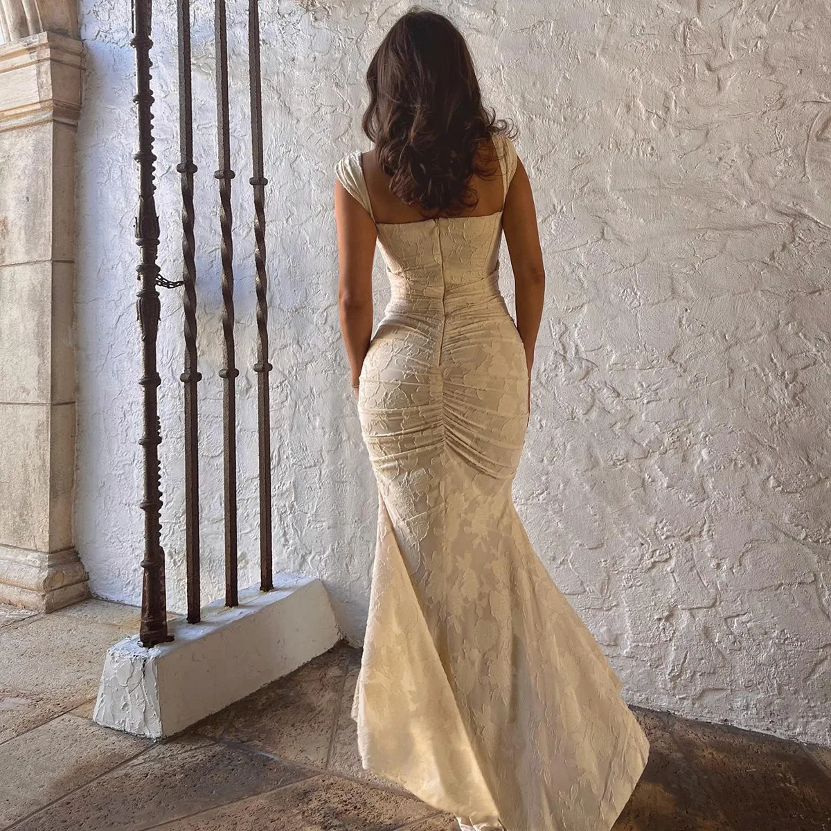 Элегантное кружевное платье-корсет макси женское летнее облегающее платье без