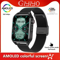 2022 new smart watch men nfc bluetooth call 368448 px hd screen ip68 waterproof smartwatch women reloj inteligente hombre ios