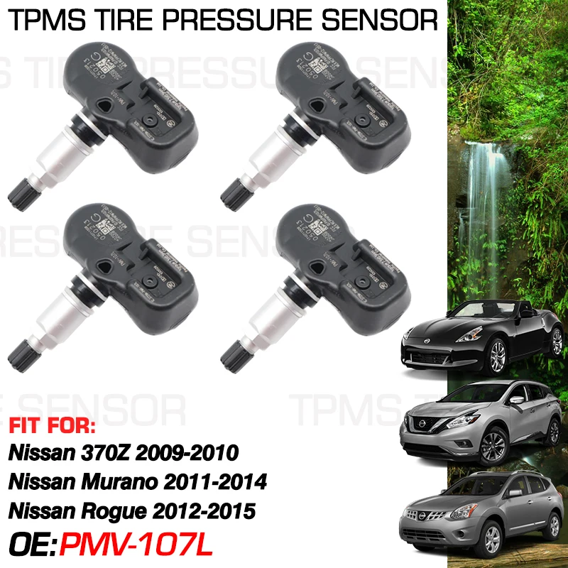 Монитор давления в шинах для Nissan Rogue 2012 2013 2014 2015 Murano 2011-2014 370Z 2009-2010 315 МГц