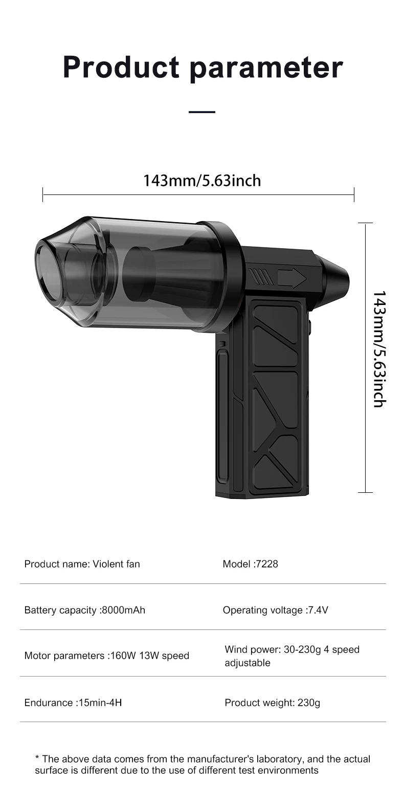 130000 Мини-турбореактивный вентилятор RPM 52 м/с бесщеточный двигатель турбо-сильный