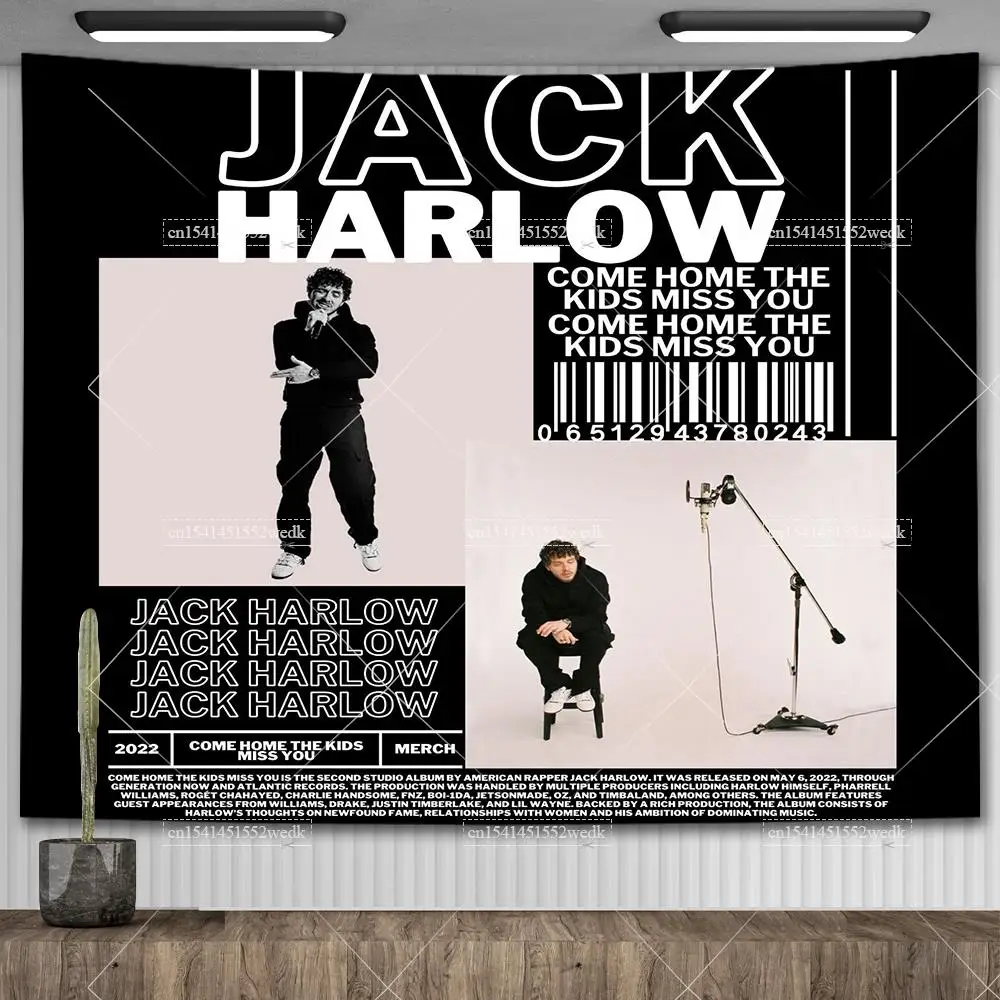 Jack Harlow гобелен хиппи альбом Обложка плакат Настенный декор поп певец гобелены