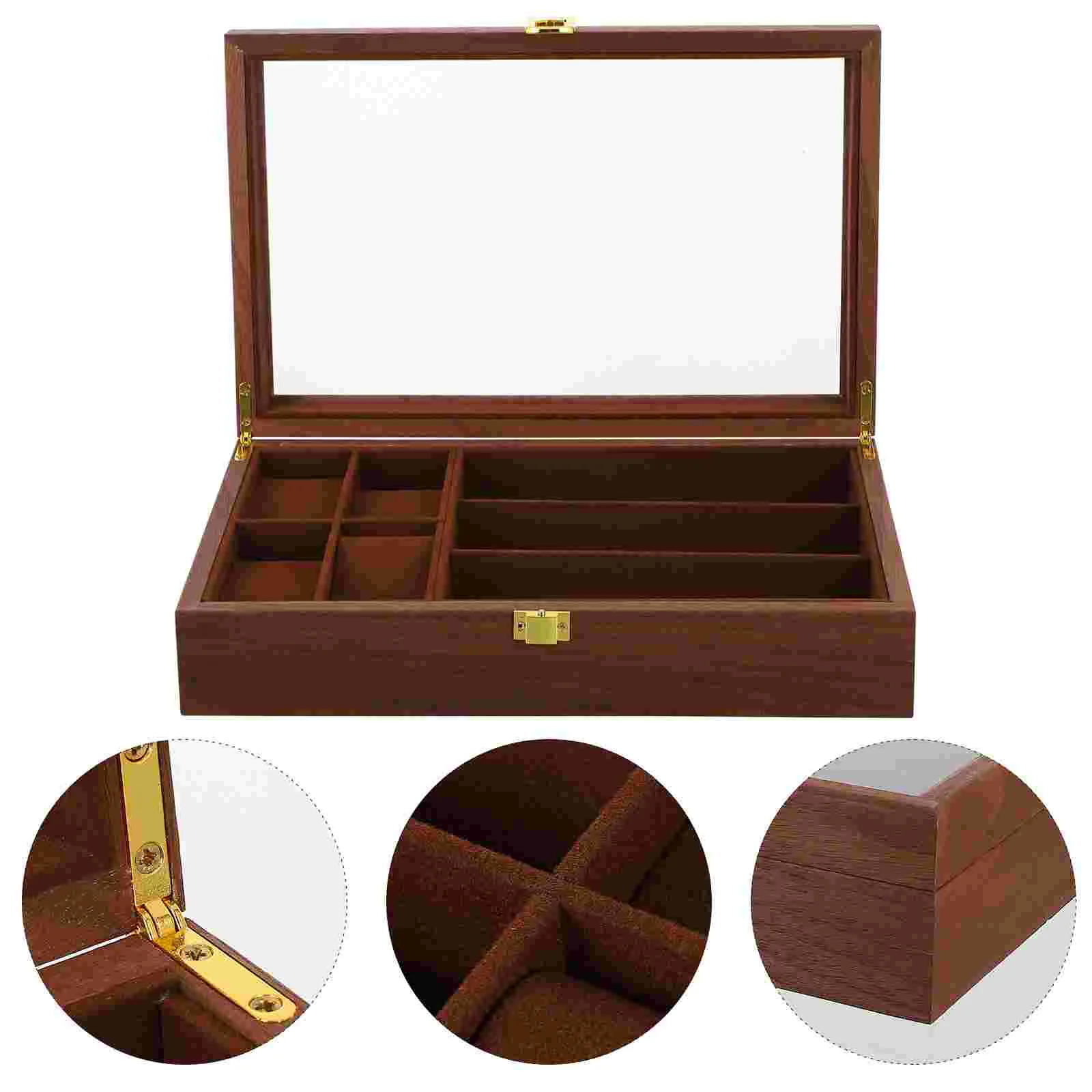 

1pc Jewelry Organizer Watch Case Rings Display Box Necklace Display Holder