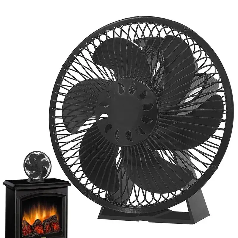 

Fireplace Fan 6 Blade Heat Powered Stove Fan With Protective Cover Log Wood Burner Eco Fan Quiet Efficient Heat Distribution