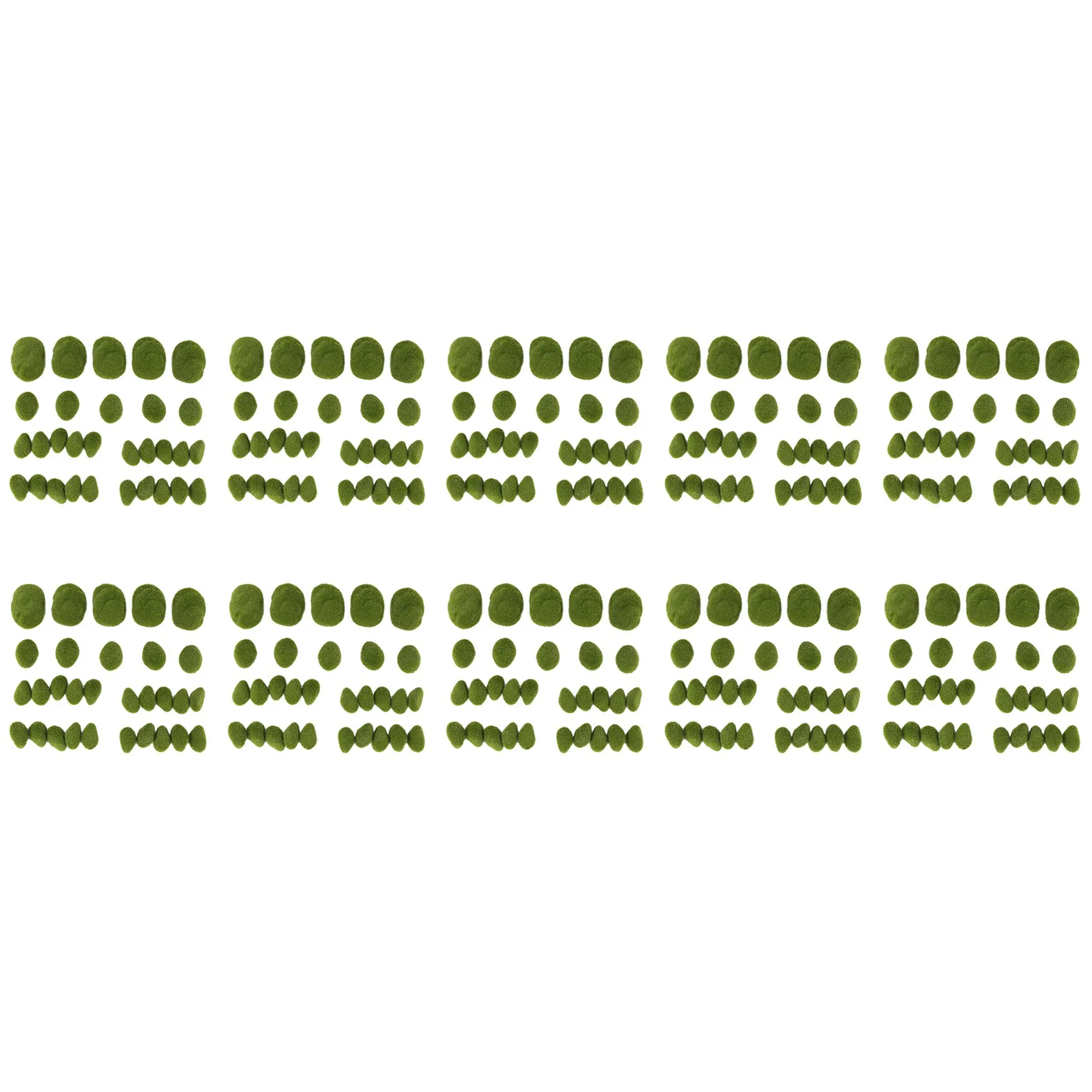 

300PCS 3 Size Artificial Moss Rocks Decorative Green Moss Balls for Floral Arrangements Gardens and Crafting