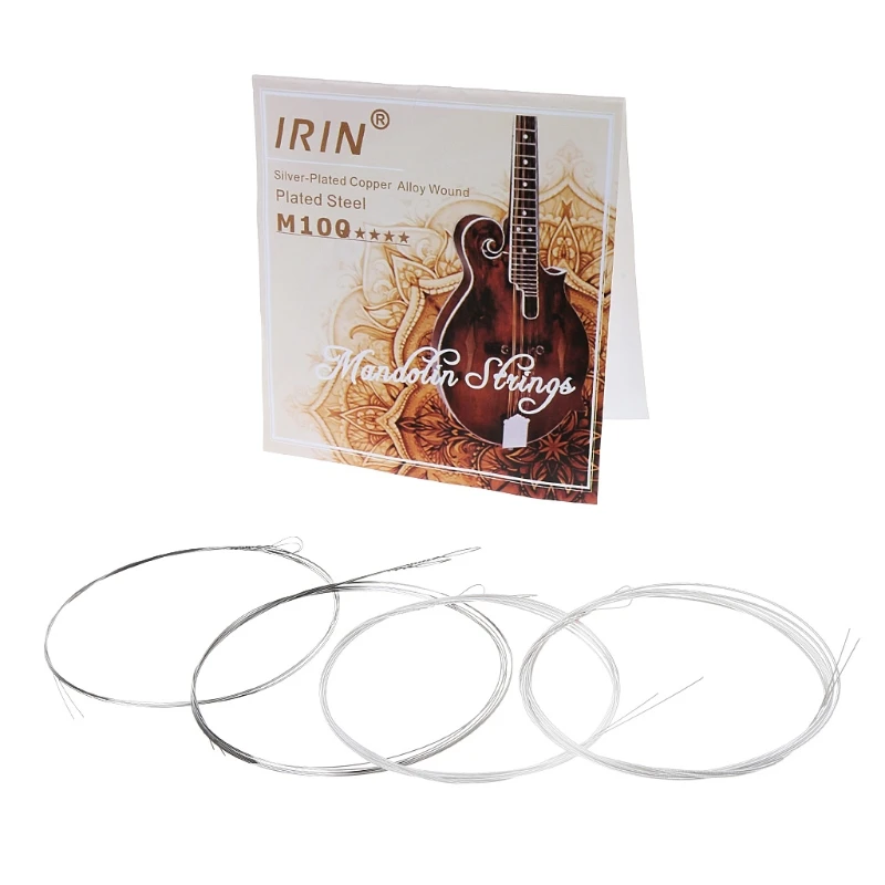 

1 Set Mandolin Strings Set High Carbon Silver Wrapped String E A D Mandolin Stringed Instrument Accessories Y1QE