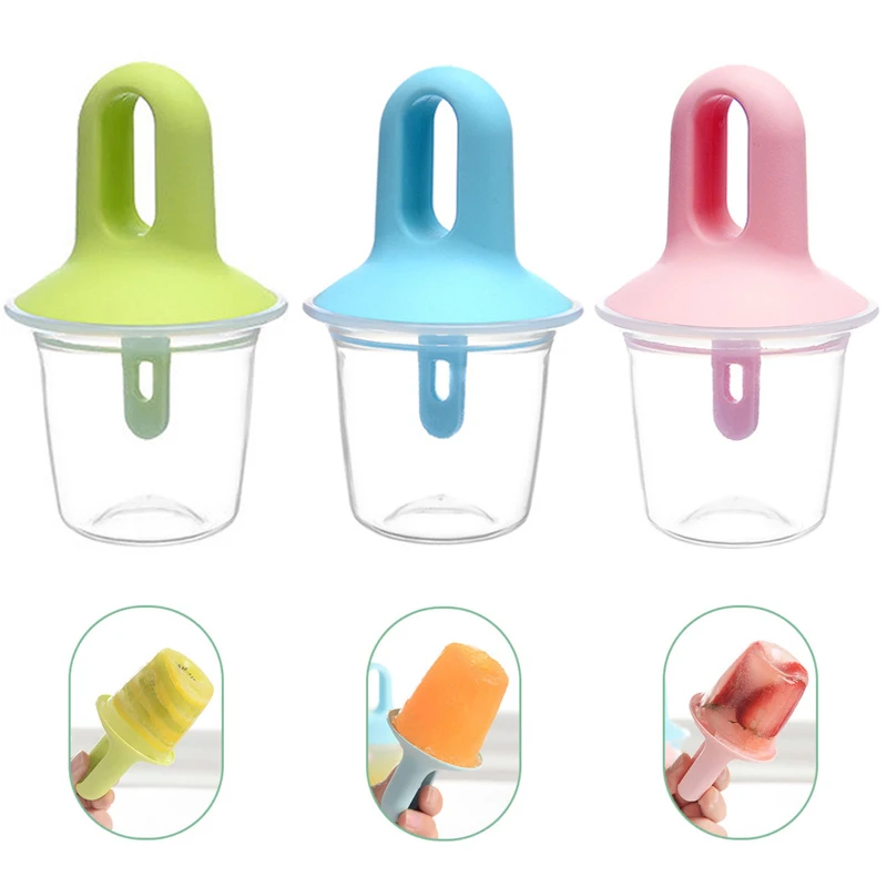 

DIY Mini Ice Popsicle Mold Ice Cream Ball Lolly Maker Popsicle Molds Kids Fruit Shake Ice Cream Mold Homemade Ice Pops Mold