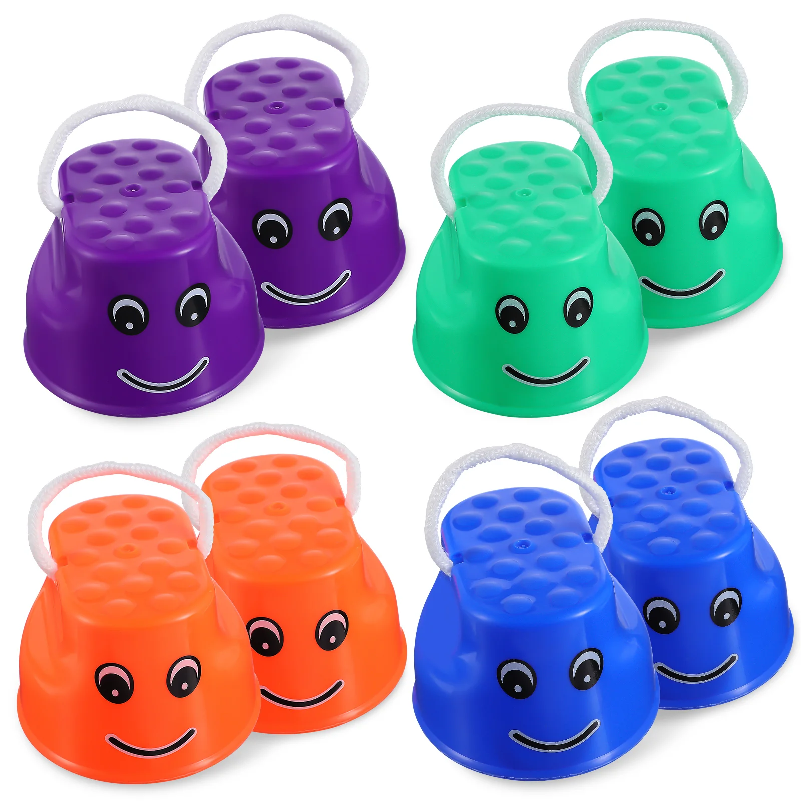 

Stepping Stone Kids Stilts Toys Bucket Toddler Children Walking Cups Pot Plastic