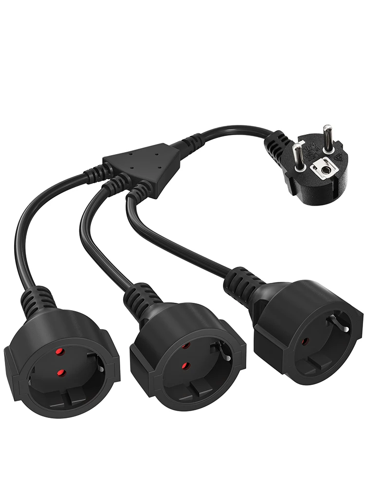 

Пластиковый удлинитель с защитными контактами 2 розетки