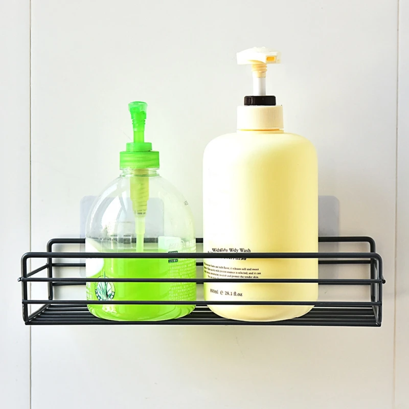 Настенная металлическая душевая Полка Caddy без сверления стойка для хранения в