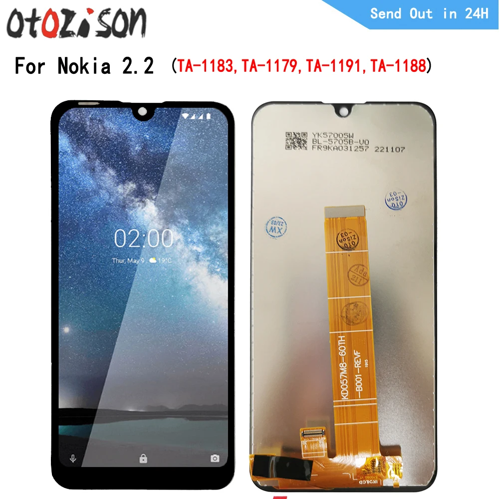 

5.71" IPS Display For Nokia 2.2 TA-1183, TA-1179, TA-1191, TA-1188 LCD Screen Touch Panel Digitizer WIth Frame Assembly