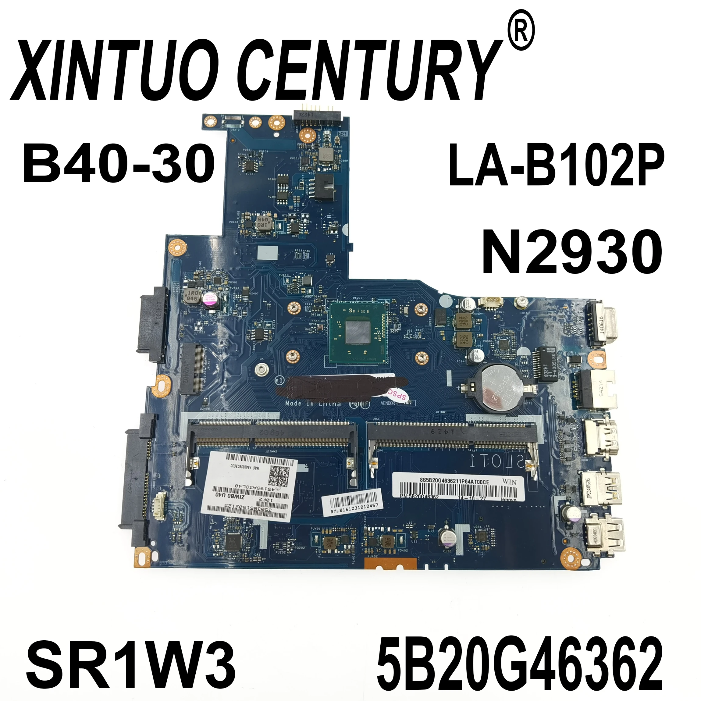 

Смартфон Lenovo laptop 5B20G46362 CPU SR1W3 N2930 100%