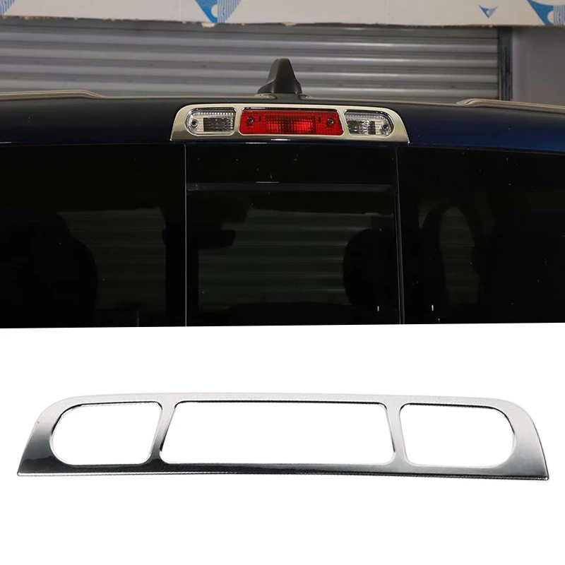 

Car Rear Roof Brake Light Lamp Cover Trim Chrome Style Plastic Fit For Dodge Ram 1500 2019 2020 2021 2022