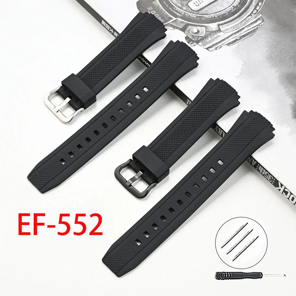 Ремешок для часов из смолы резиновый ремешок Casio EDIFICE EF-552 сменный браслет