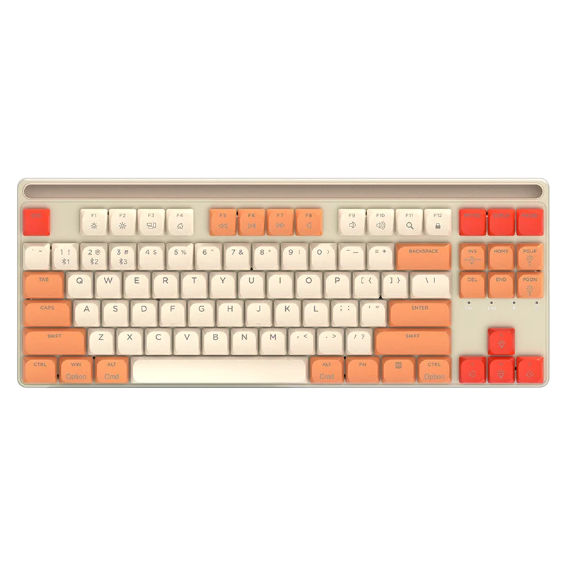 Низкопрофильная механическая клавиатура Outemu Brown Switch игровая TKL Style 2 4G BT Проводной