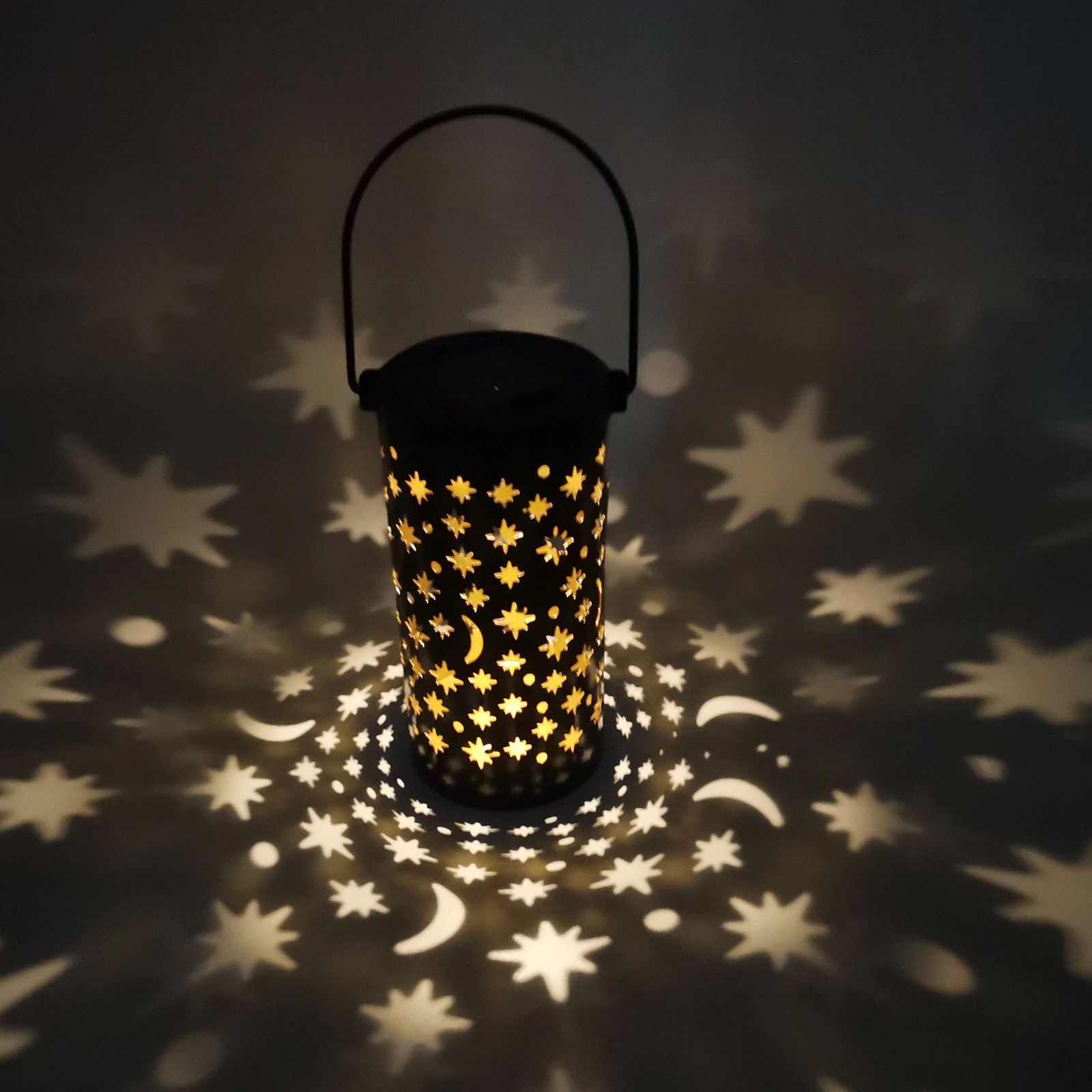 

Solar Light Led Stars And Moon Lights Lawn Lamp Hollow Outdoor Garden Lighting Save Energy Plastic Iron 7.6*7.6*41.5CM