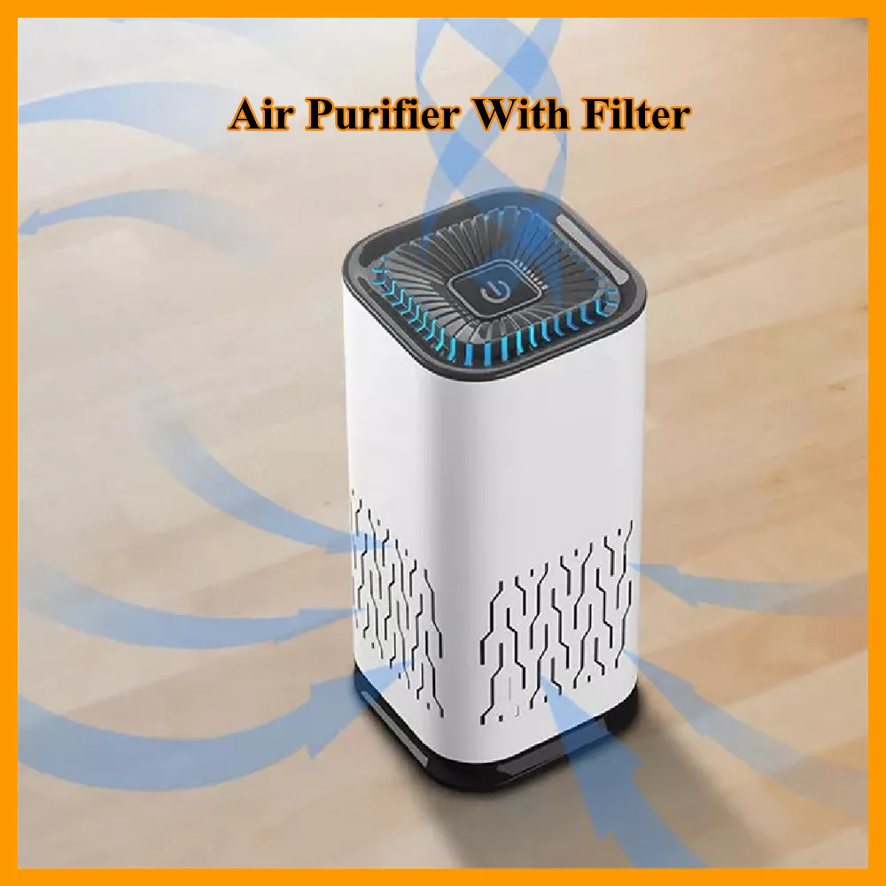 

TOMAS Air Purifier With Filter 1 True HEPA Air Care Cleaner Negative Ion Generator Quiet Enough For Bedroom Home Office Gift