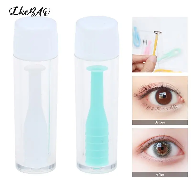 

1PCS Useful Remove Contact Lens Suction Cup Stick Sucker Silicone Lenses Care Portable Travel Mini Insert Removal Tool Soft Gel