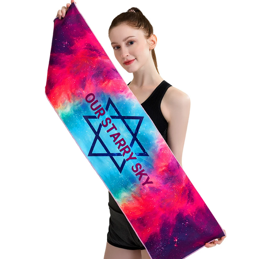 

Полотенце для бега в тренажерном зале, пляжное полотенце, мягкое дышащее полотенце для детей, Сильный впитывающий пот, полотенце для плаван...