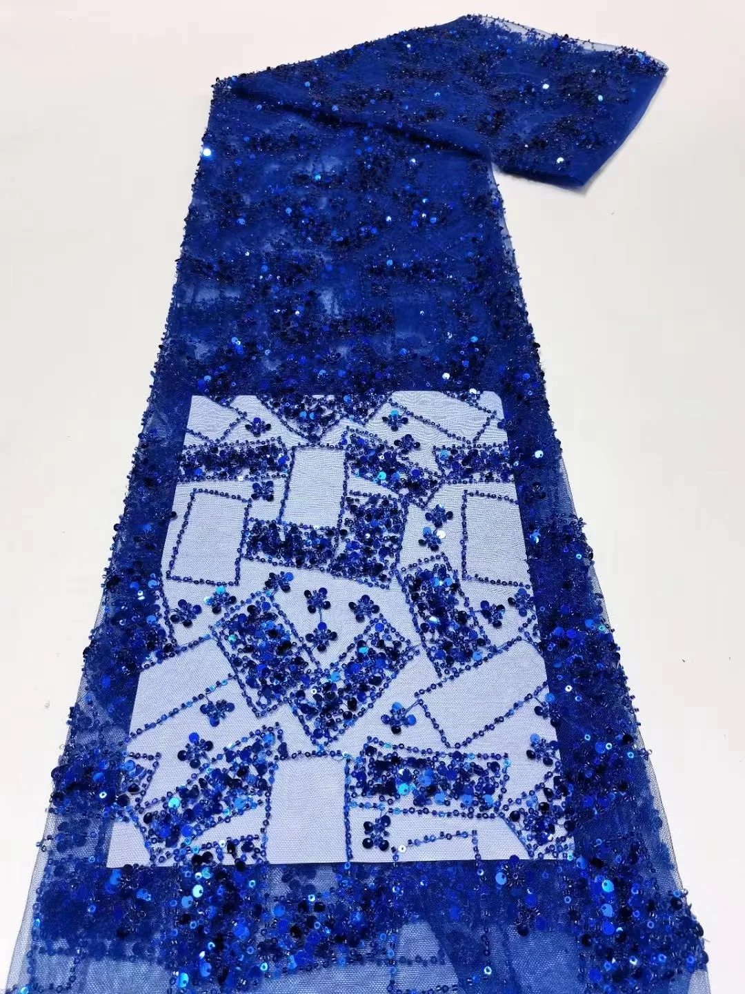 

Handmade Lace African French Lace Fabric 2023 High Quality Beaded Groom Sequins Lace For Nigerian Lace Fabrics For Party Dress