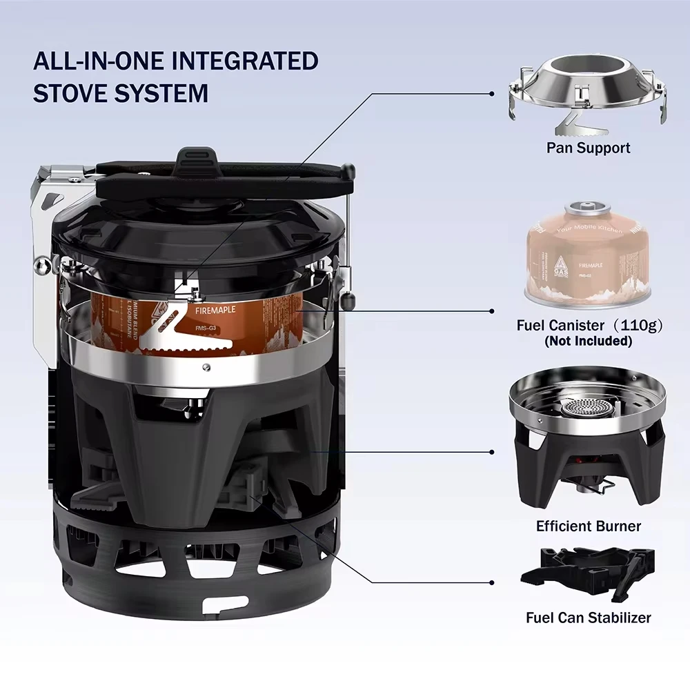 Fire Maple FMS-X3 2200 Вт система приготовления пищи Кемпинг наружная газовая горелка соло