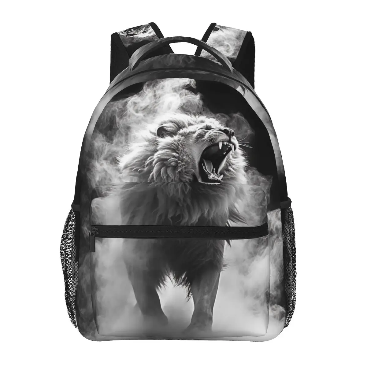 

Рюкзак с изображением Льва унисекс, белая пудра, светильник эскиз, легкие рюкзаки, полиэстер, повседневные школьные ранцы, дизайнерский рюкзак для тренировок