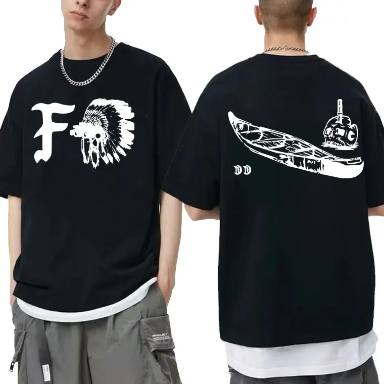 

Print T-shirt Forward Group Gbrs Tshirt Men Vintage T Shirt Death Skeleton Tops Forward Group Tees