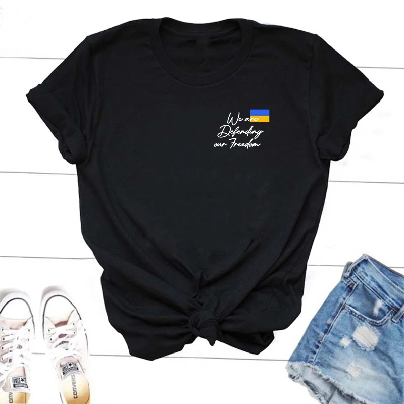 

Glory To Ukraine T Shirt we are defending our freedom ukraine flag ukrainian t-shirt casual ukrain tees unisex clothes