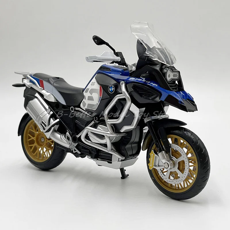 

1:12 Diecast Motorcycle Model Toy Easy Rider R1250 GS Street Bike Replica With Sound & Light