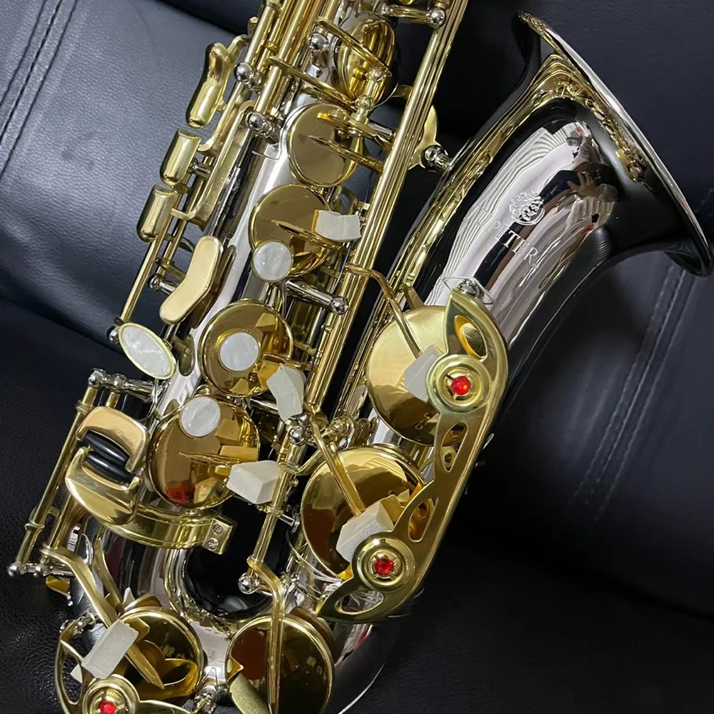 JUPITER JAS-1100SG Eb Латунный альт-саксофон Серебристый Золотой ключ Саксофон