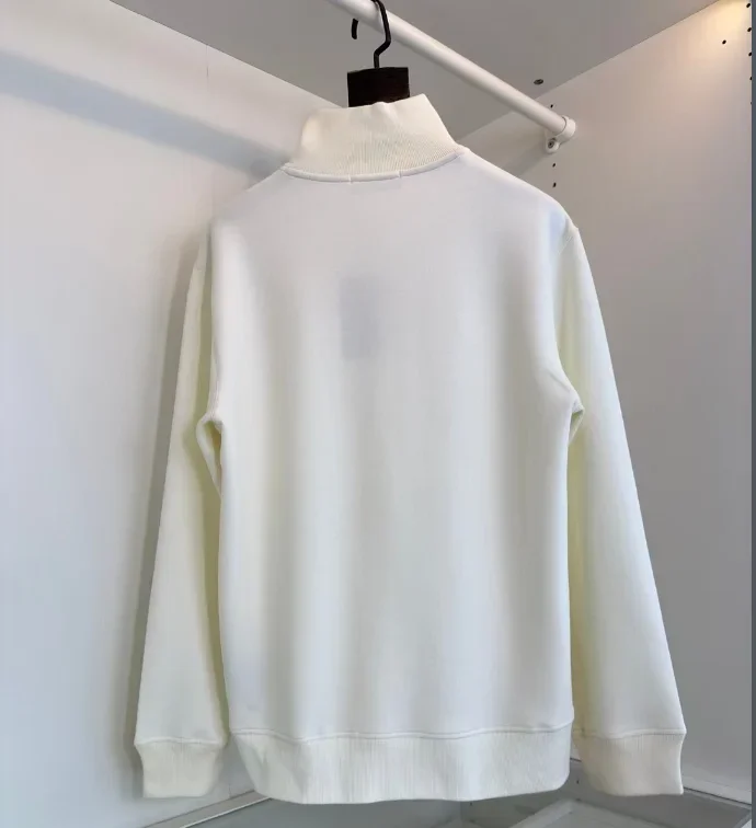 DIKU 2024 мужская бутиковая трикотажная молния с полувысоким воротником толстовка