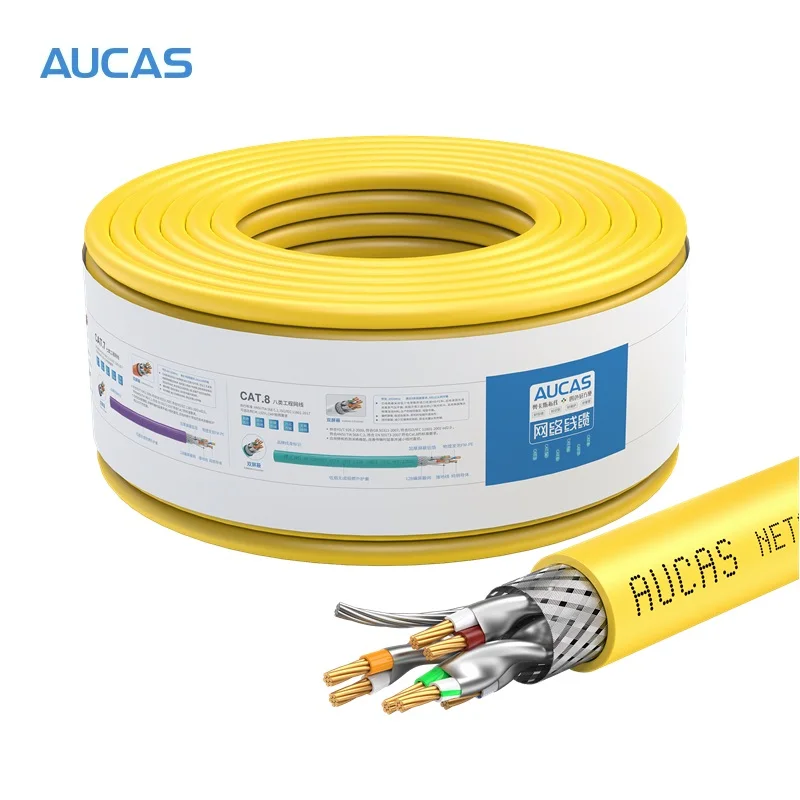 Сетевой кабель AUCAS Cat6 UTP неэкранированный Lan RJ45 медные кабели витые пары