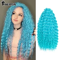 ariel xs curl hair water wave twist crochet hair synthetic deep wave braiding hair extension ombre blonde pink braid hair faersa