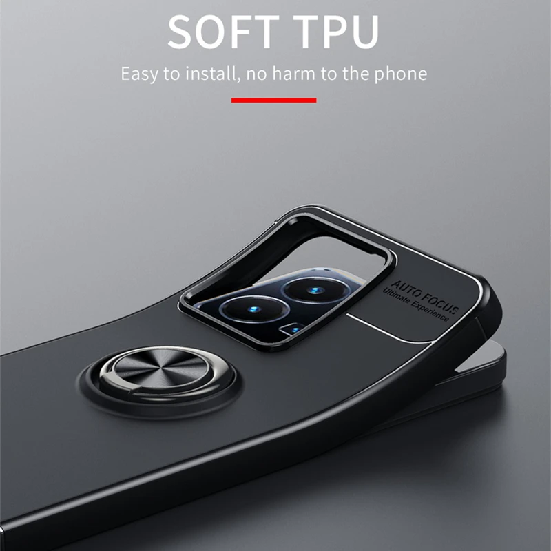 For Vivo Y35 Case Cover For Vivo Y35 Capas New Phone Bumper Shockproof Soft Ring Magnetic Holder For Cover Vivo Y 35 Y35 Fundas