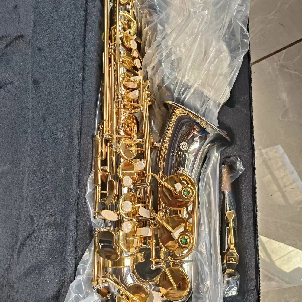 Юпитер 1100SG альт-саксофон EB-ключ никель-золотой ключ падение E латунь джазовый
