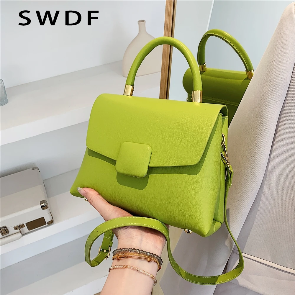 

Сумка SWDF женская с короткими ручками, маленькая сумочка кросс-боди, модный брендовый саквояж на двойной молнии, лето 2022