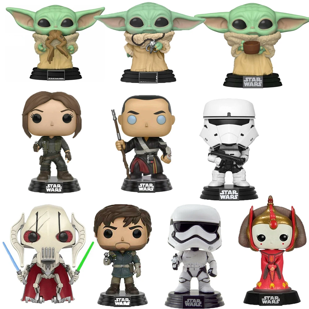 

NEW GENERAL QUEEN AMIDALA THE CHILD The mandalorian Holographic Darth Vader action Figure Toys for children