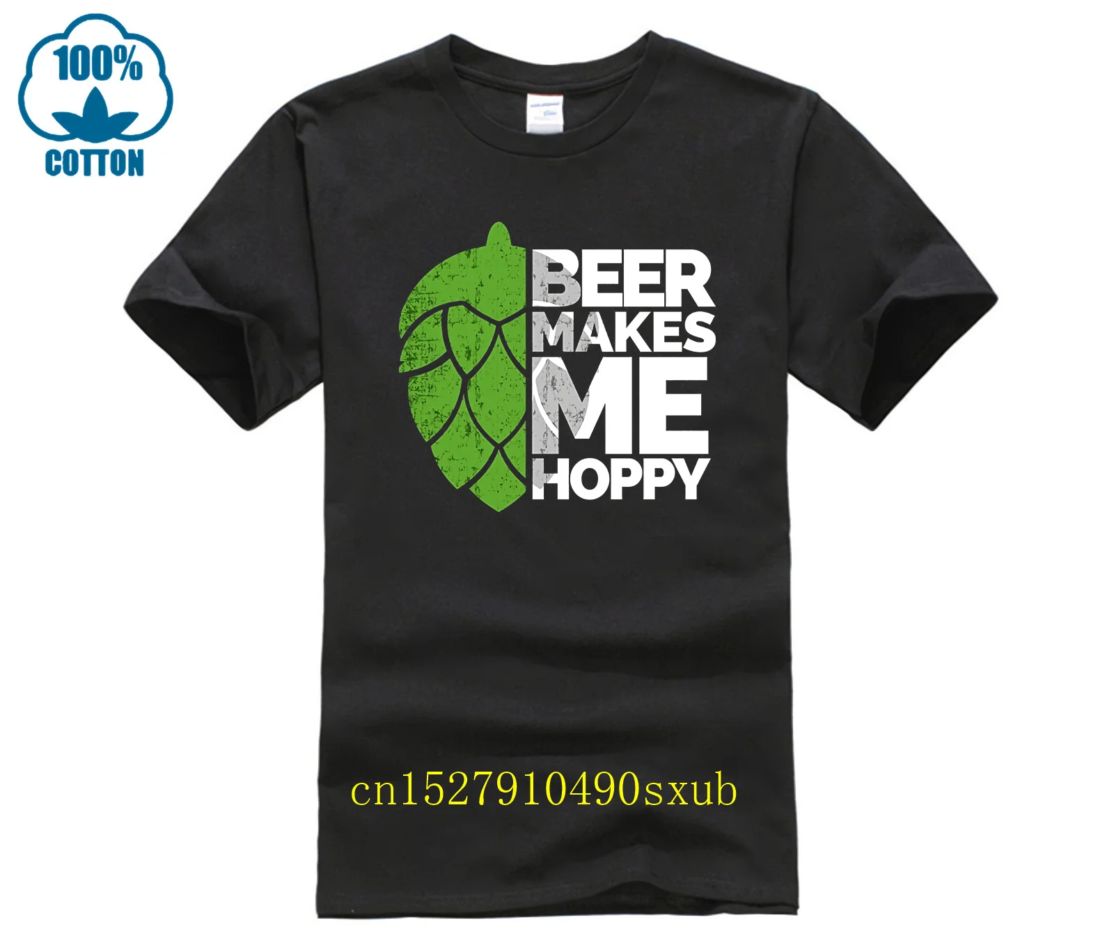 Хлопковая футболка с круглым вырезом, с принтом на заказ