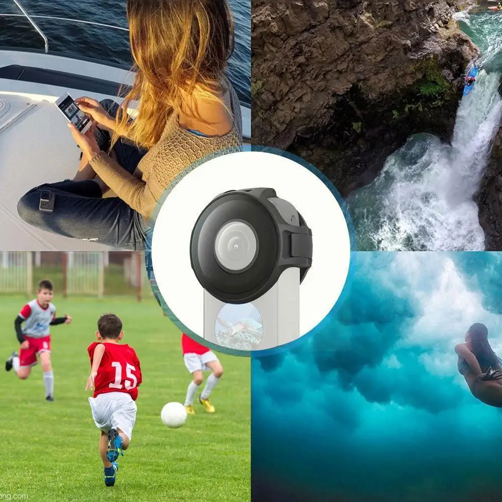 

For Insta360 One X2 Panoramic Lens Guards 10m Waterproof Camera Lens Accessories Cap Screen Cover Complete O3p8