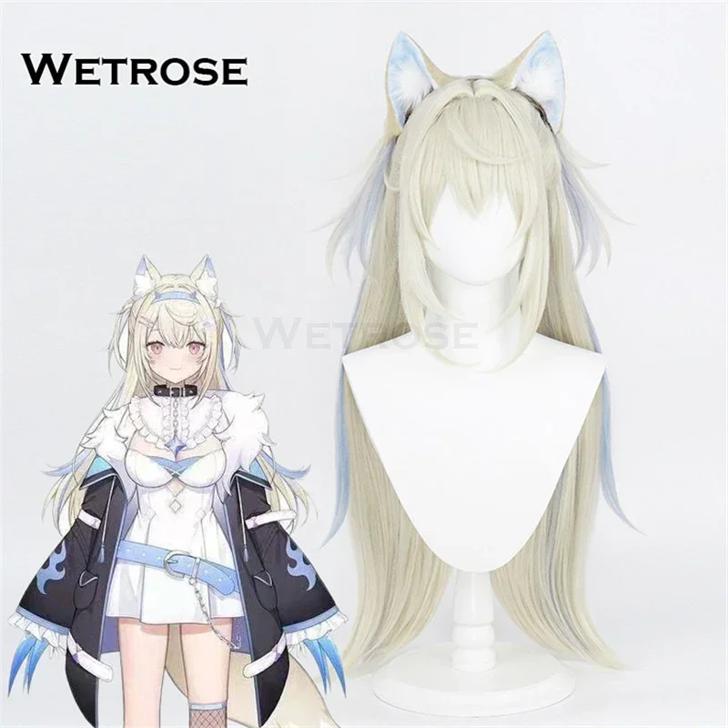 【Wedrose】 В наличии Holo Advent Косплей Парик Ушные Шири Novella Fuwawa Mococo Abyssgard Bijou Koseki Nerissa