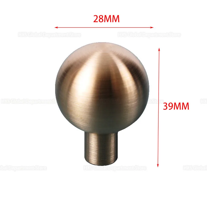 Простая ручка и ручки Золотая круглая французская Скандинавская для выдвижного