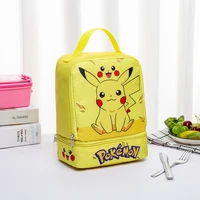 pokemon lunch bag cartoon anime milk fruit storage bag lunch bag childrens portable lunch box for child animation derivatives