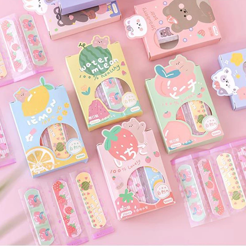 

Водостойкие дышащие клейкие повязки с мультяшным рисунком, 60/40/20 шт.