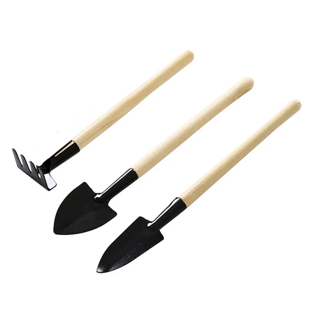 

Mini 3pcs/set Gardening Spatula Three-piece Succulent Garden Flower Tool Shovel Rake Planting Tools Potted Set Gardening Tools