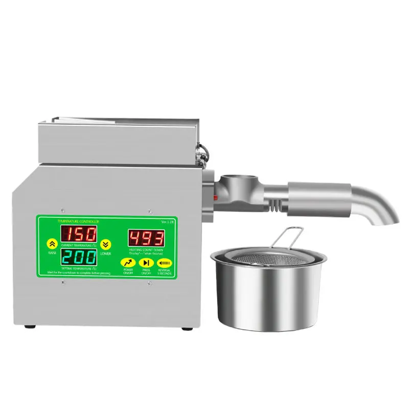 820W Digital Automatic Coconut Peanut Oil Press Machine Sunflower Hot And Cold Oil Presser Oil Extraction Machine images - 6