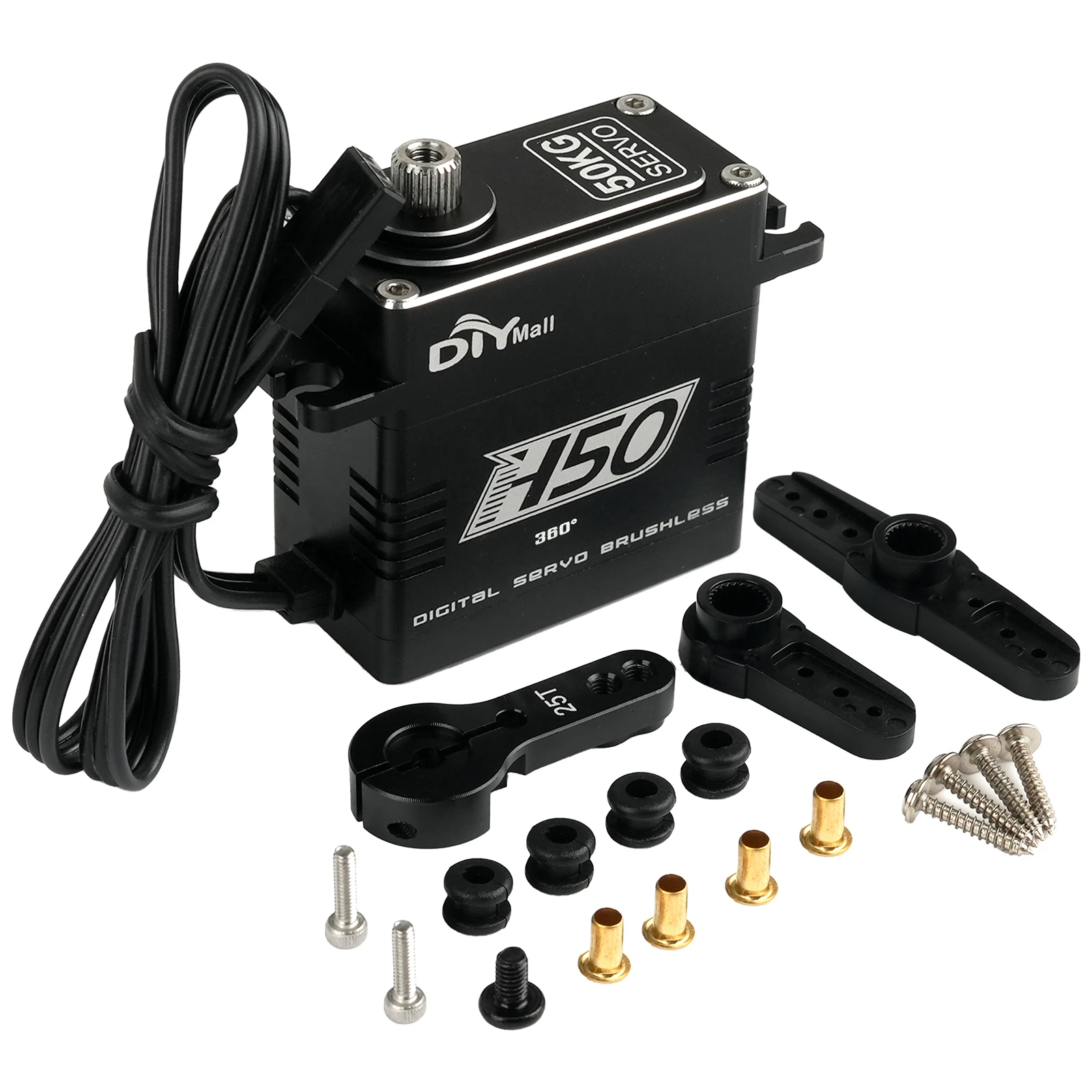 50 кг.см Цифровой сервопривод Цельнометаллический бесщеточный двигатель H50